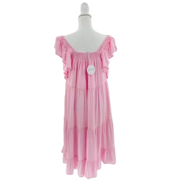 Petal & Pup NEW Kacper Tiered Relaxed Fit Convertible Midi Dress Size 4 / Small - Picture 7 of 12